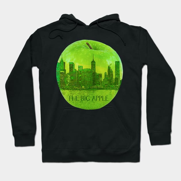 New York The Big Apple Hoodie by 1AlmightySprout